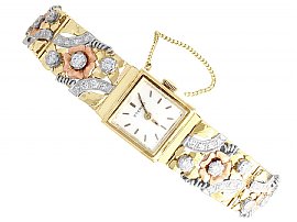 Vintage Gold Diamond Watch