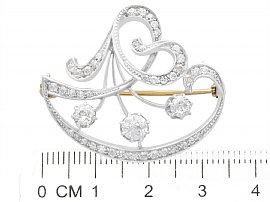 Antique 1800s diamond brooch