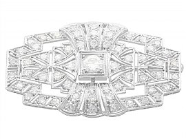 1920 Platinum Diamond Brooch
