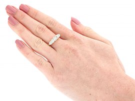 Wearing Diamond Five Stone Ring