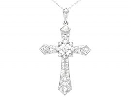 1920s Diamond Cross Pendant