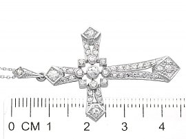Antique Diamond Cross Pendant 