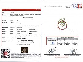 ruby grading certificate