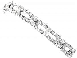 5.25ct Diamond and Platinum Bracelet - Art Deco - Antique Circa 1925
