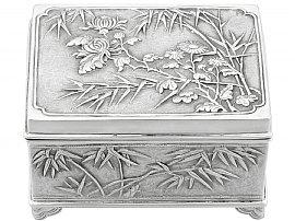 Chinese Export Silver Box - Antique Circa 1900