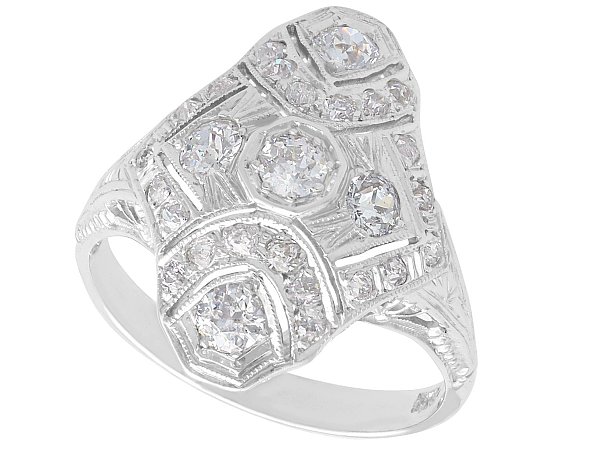 1930s Diamond Ring White Gold