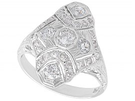 1930s Diamond Ring White Gold