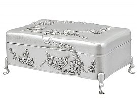 Chinese Silver Jewellery Box 