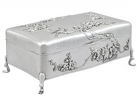 Chinese Silver Jewellery Box 
