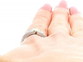 Marquise Diamond Ring on the Hand