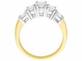 Trilogy Diamond Ring Yellow Gold for Sale