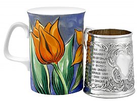 Edwardian Silver Christening Mug