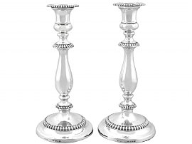 Sterling Silver Candlesticks - Antique George III (1811)
