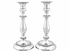 Sterling Silver Candlesticks - Antique George III (1811)