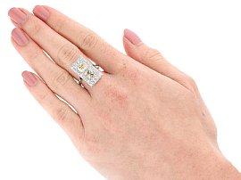 Fancy Coloured Diamond Ring Wearing