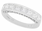 1.66ct Diamond and Platinum Half Eternity Ring - Contemporary