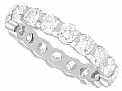 2.70ct Diamond and 18ct White Gold Full Eternity Ring - Vintage Circa 1950