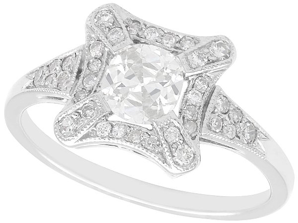 Platinum Ring with Antique Diamonds