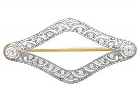 Antique Gold and Diamond Brooch