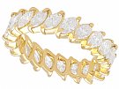 2.23ct Diamond and 18ct Yellow Gold Full Eternity Ring - Vintage French Circa 1980