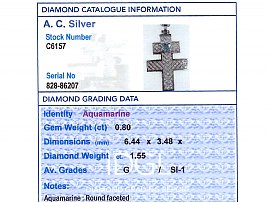 Independent  Diamond Grading Card