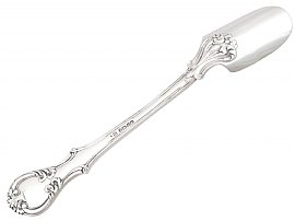 Reverse of Victorian Silver Cheese Scoop 