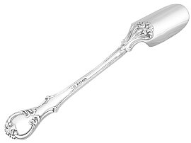 Reverse of Victorian Silver Cheese Scoop 
