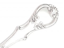 Handle of Victorian Silver Cheese Scoop for Sale