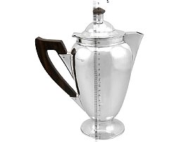Measurements of 1940s Sterling Silver Coffee Pot