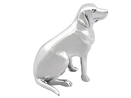 Sterling Silver Dog Ornament