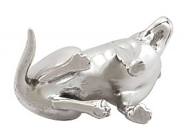 Silver Dog Ornament