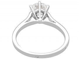 White Gold Diamond Engagement Ring 1950s