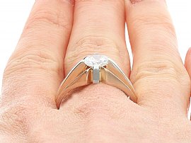 Mens Diamond Ring Wearing Image