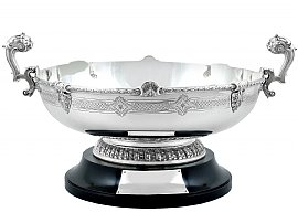 Sterling Silver Presentation Bowl by Reid & Sons Ltd - Antique George VI (1938); C6195