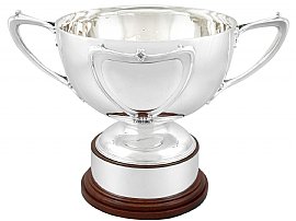 Scottish Sterling Silver Presentation Bowl - Art Nouveau - Antique Edwardian (1905); C6208