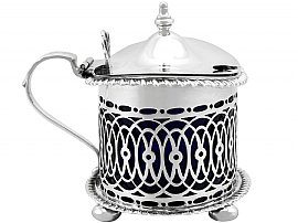 Silver Condiment Set for Dining Table