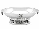 Danish Sterling Silver Centrepiece Bowl by Georg Jensen - Arts and Crafts Style - Antique Circa 1931