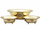 Sterling Silver Gilt Suite of Dishes by William Comyns & Sons Ltd - Antique George V (1924)