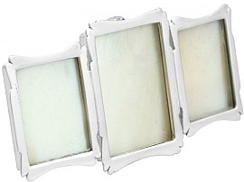 Sterling Silver Triple Photo Frame