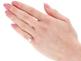 0.45 carat Diamond Ring Wearing Image
