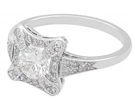 Platinum Ring with Diamonds