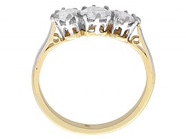 1940s Diamond Three Stone Ring
