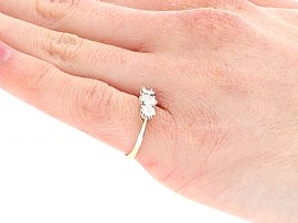 1940s Diamond Three Stone Ring