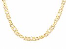 3.43ct Diamond and 21ct Yellow Gold Necklace - Antique Circa 1900