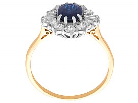 Antique Sapphire and Diamond Ring Yellow Gold