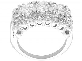 Large 1950s Diamond Cluster Ring
