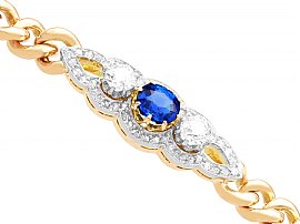 1900s Sapphire and Diamond Bracelet 
