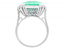 French Emerald and Diamond Ring