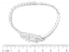 Estate Diamond Bracelet Platinum Size 
