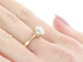Diamond Ring Detailed Wearing View
